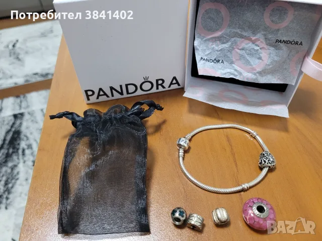Гривна Pandora с талисмани, снимка 3 - Гривни - 55972268