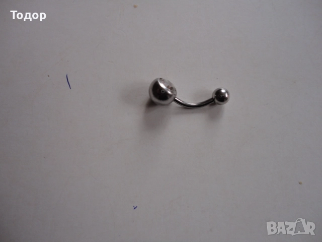 Немска обеца за пъп пиърсинг от медицинска стомана , снимка 3 - Обеци - 52668940