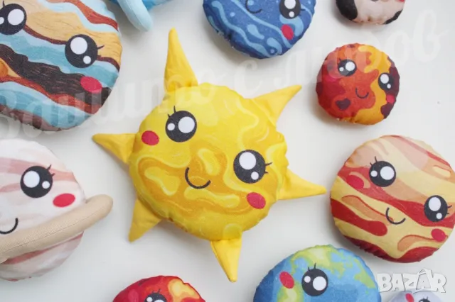 Планетите, Слънчевата система, Космос, Вселената, Планети играчки, меки играчки космос, снимка 2 - Плюшени играчки - 48003499