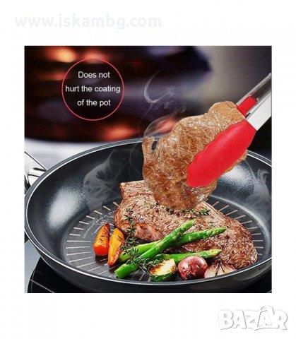 МЕТАЛНА ЩИПКА СЪС СИЛИКОНОВИ НАКРАЙНИЦИ - код 2765, снимка 9 - Прибори за хранене, готвене и сервиране - 33919206