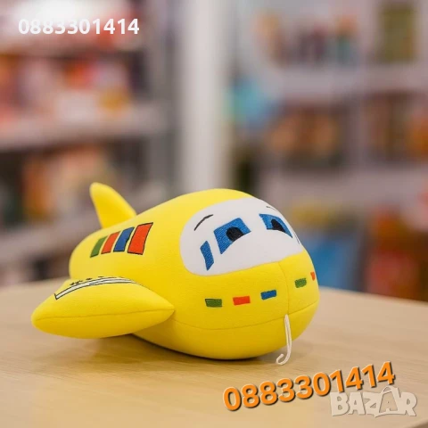 Плюшен самолет 38см Различни цветове , снимка 2 - Плюшени играчки - 51043289