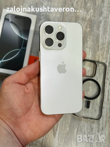  Iphone 16 Pro 128 GB - 95 % чисто Батерия🔋 White Titanium , снимка 4 - Apple iPhone - 53802289