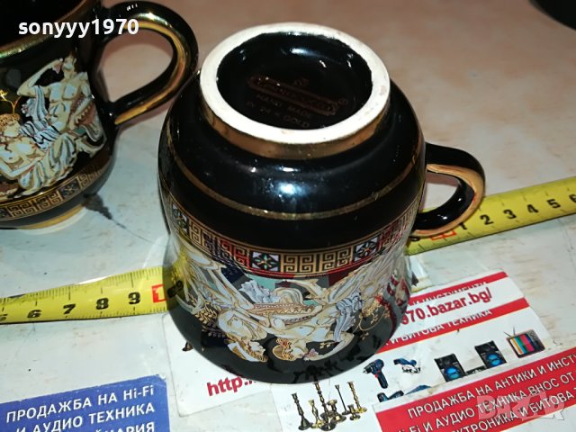 terracotto-hand made 24k gold чаши за кафе-2БР M0306232047, снимка 10 - Колекции - 40939309