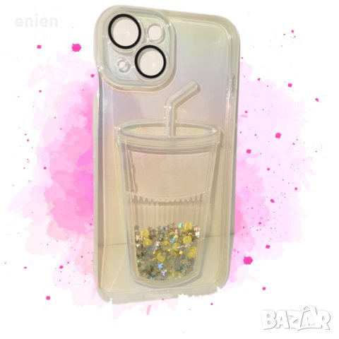 Удароустойчив силиконов кейс гръб за iPhone 14 с воден разтвор