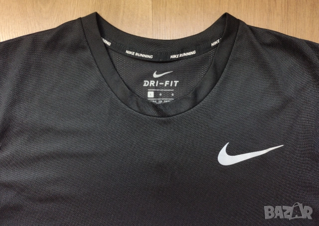 Nike Running - мъжка спортна тениска L, снимка 3 - Спортни дрехи, екипи - 53848142