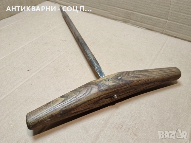 Стара Голяма Ръчно Кована Дърводелска Бургия. / НОМЕР 1591., снимка 5 - Антикварни и старинни предмети - 53669933