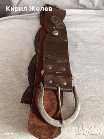 Дамски кожен колан с капси нестандартен дизайн 31087, снимка 6 - Колани - 51893550