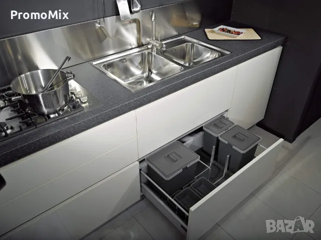 Кош за отпадъци Elletipi Metropolis PTC22 09050 1F C10 PPV 36л За вграждане в чекмедже кош 