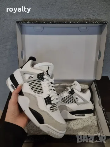 Nike Air Jordan 4 Retro "Military Black" Нови Оригинални Дамски Маратонки Найк с Кутия , снимка 3 - Маратонки - 56001820
