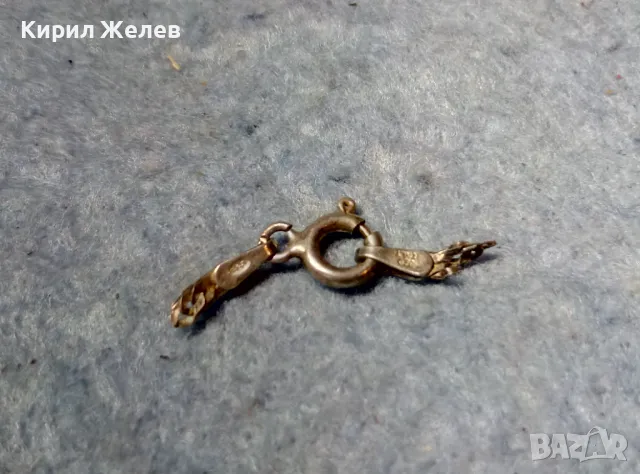 TOKASH Стара СРЕБЪРНА ЗАКОПЧАЛКА За КОЛИЕ ВЕРИЖКА ГРИВНА СРЕБРО 925 ITALY КАРАБИНКА За СИНДЖИР 49900, снимка 2 - Други - 49147731