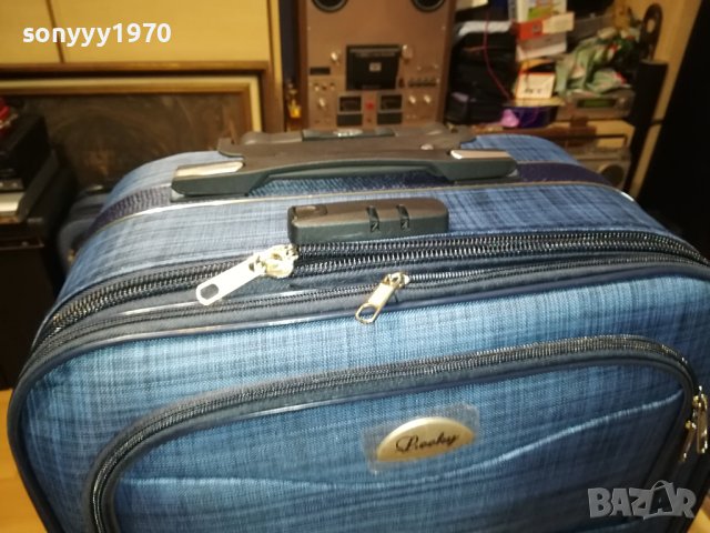 КУФАР 65Х42Х22СМ-СИН ДЕНИМ 1808231730, снимка 9 - Куфари - 41896424