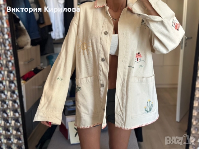 Яке Zara oversize denim, снимка 4 - Якета - 51588413