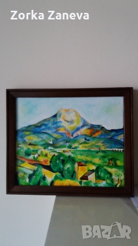 Картина с рамка,рисувана на ръка.