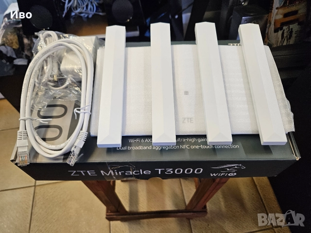 Ритер ZTE T3000 В отлично техническо и визуално състояние., снимка 5 - Рутери - 52005915