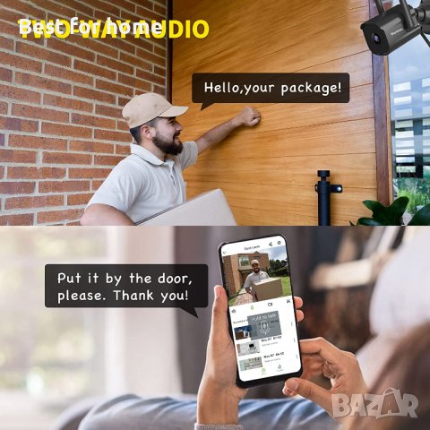  IP Камера на Septekon,1080p, двойна антена 2.4G WiFi камера с нощно виждане,двупосочно аудио, снимка 7 - Камери - 39921589