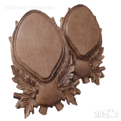 Поставка за Ловен трофей - Модел 2 - дърворезба, снимка 3 - Декорация за дома - 35490140