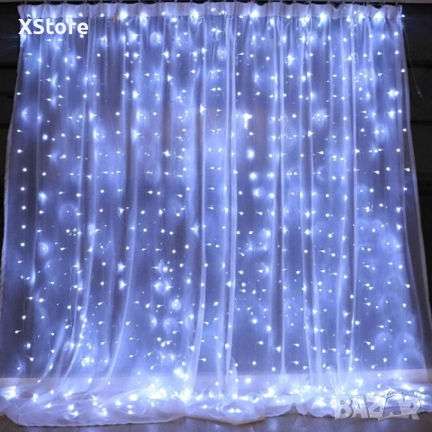 Коледна завеса от лампички , снимка 9 - Други - 51916473