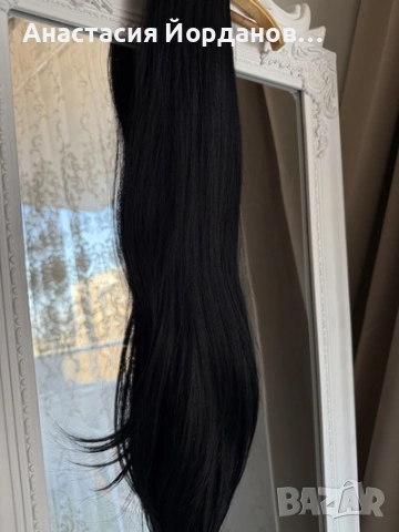 ЕКСТЕНШЪН ОПАШКА ЩИПКА ЧЕРЕН, снимка 2 - Аксесоари за коса - 53793179