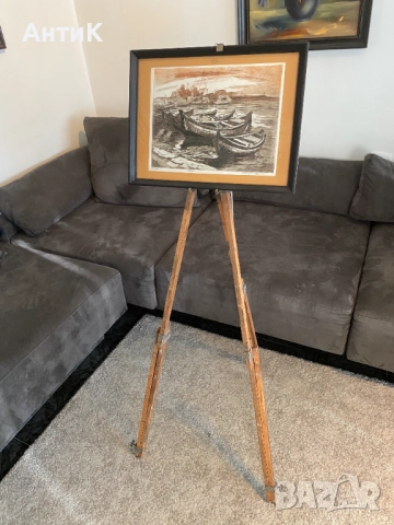 Дървена Тринога Статив Трипод, снимка 7 - Антикварни и старинни предмети - 51592618