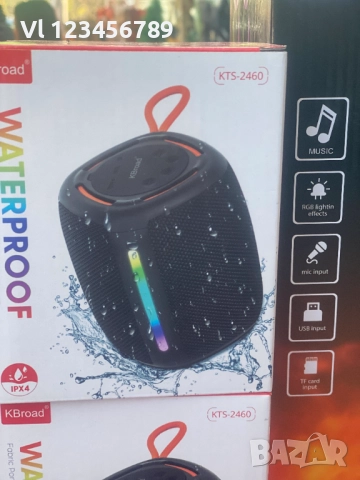 Преносима безжична BT колонка KTS 2460, снимка 4 - Тонколони - 52775108