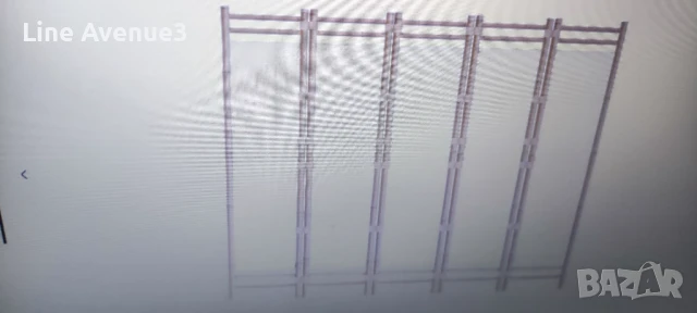 Сгъваема 5-панелна преграда за стая 200 см бамбук и платно, снимка 4 - Паравани - 51137859