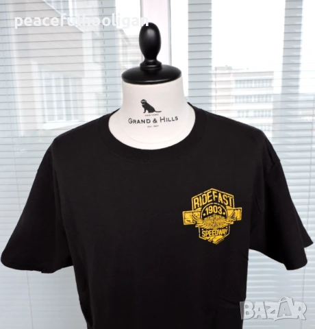 Harley Davidson RICHCO CHIANG MAI THAILAND Mens Black Motorcycle Biker T-Shirt Rare Size L, снимка 2 - Тениски - 53393410