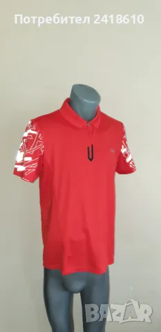Lacoste Sport Stretch 3/4 Zip  Mens Size 4 - M ОРИГИНАЛ! Мъжка Тениска!, снимка 4 - Тениски - 50220389