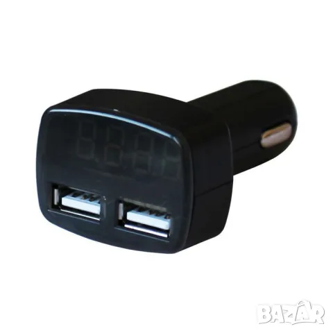 Волтметър 9V-30V с два USB порта 5V/3.1A за запалка