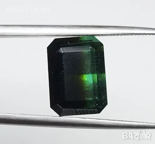 Рядък двуцветен турмалин 4.90кт! Нов!, снимка 2 - Пръстени - 46779904
