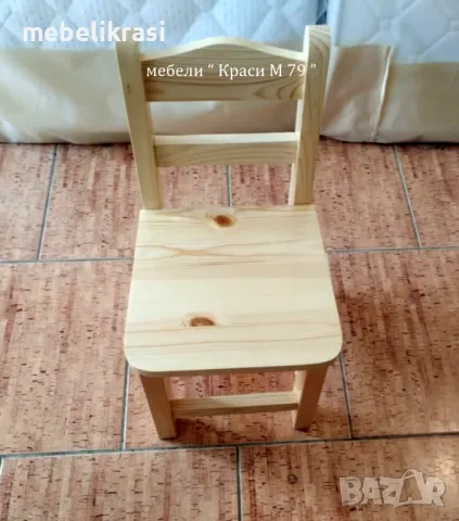 Детско столче от дърво, снимка 4 - Мебели за детската стая - 49554168