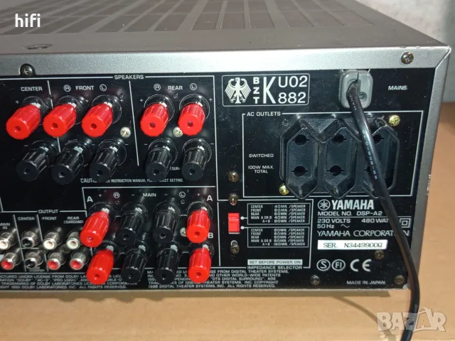 7.1 усилвател Yamaha DSP-A2, снимка 6 - Ресийвъри, усилватели, смесителни пултове - 56317980