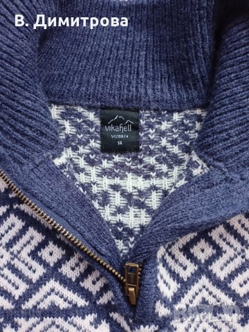 Детска вълнена блузка, размер 14, за възраст 10-14години, снимка 2 - Детски пуловери и жилетки - 35745616