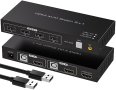 Нов 4K 60hz HDMI USB превключвател KVM превключвател 2PCs, снимка 1