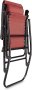 Сгъваем люлеещ се стол - ергономичен, облегалка за глава, подлакътник - червен, снимка 2