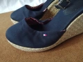 № 38 Tommy Hilfiger оригинални дамски еспадрили сандали на платформа, естествена кожа, снимка 7