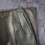 Дълга кожена пола телешка истинска естествена кожа 42 номер M-L размер, снимка 9