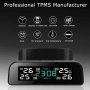 Нова Соларна TPMS Система 4 Гуми LCD Налягане/Температура Безжично, снимка 4