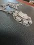Красиво Сребърно Дамско Колие Часовник , снимка 9