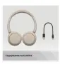 НОВИ Безжични слушалки с микрофон Sony - WH-CH520, бежови, снимка 7