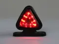 LED габарит рогче 18 LED 70 mm 12-24V червен, снимка 3