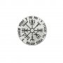 Викинг руна компас монета - Silver, снимка 1