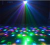 Мощна LED лазерна светкавица диско двойна пеперуда светлина мини дерби клубно парти led ефект DMX512, снимка 3