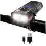 Компактен USB Type-C фар за велосипед със силиконова стойка, снимка 2