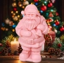 3D Прав дядо Коледа с чувал силиконов молд форма свещи гипс сапун смола фондан шоколад , снимка 2