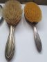 Стари посребрени две четки и огледало, снимка 2