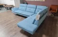 ПРОМОЦИЯ!!! Син ъглов диван от плат "DANA", снимка 12