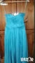 Небесно Синя Официална Рокля Нова XS , снимка 3