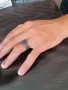 Мъжки Сребърни Пръстени с Естествени Камъни, снимка 3