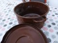Стара английска емайлирана тенджера , снимка 7