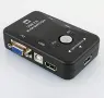 Нов 2-портов VGA USB KVM превключвател – управлявайте два компютъра с един монитор и периферия, снимка 3
